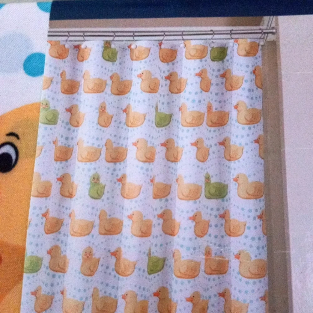 FUN!! Ducky Shower Curtain - Picture 2 of 6